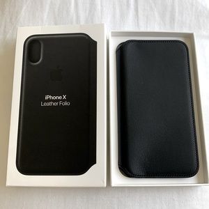 Iphone X Leather Folio
